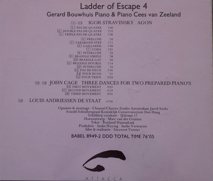 Ladder of Escape 4 – Gerard Bouwhuis & Cees van Zeeland – pianos