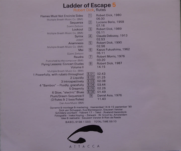 Ladder of Escape 5 – Robert Dick – flutes
