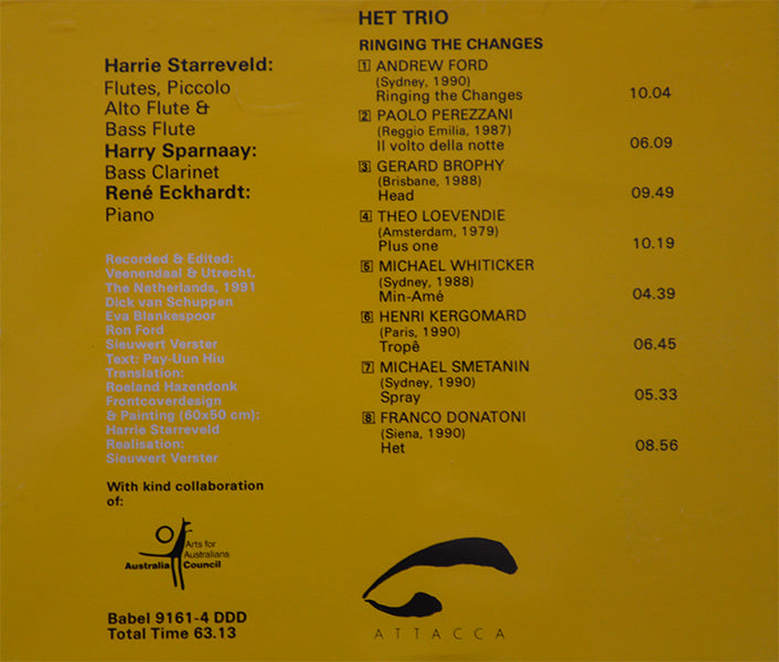 Het Trio – Ringing the Changes – Donatoni, Brophy, Loevendie, Smetanin…