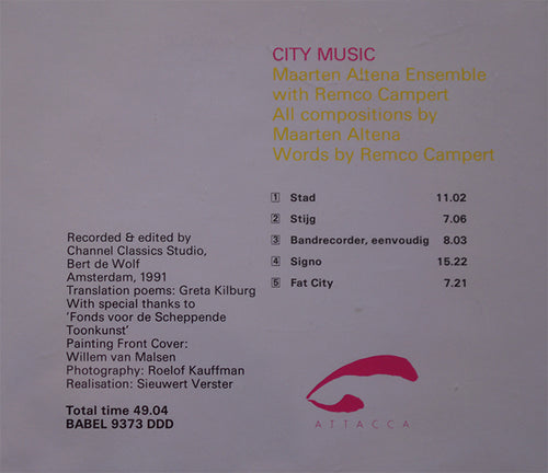 Maarten Altena & Remco Campert – City Music