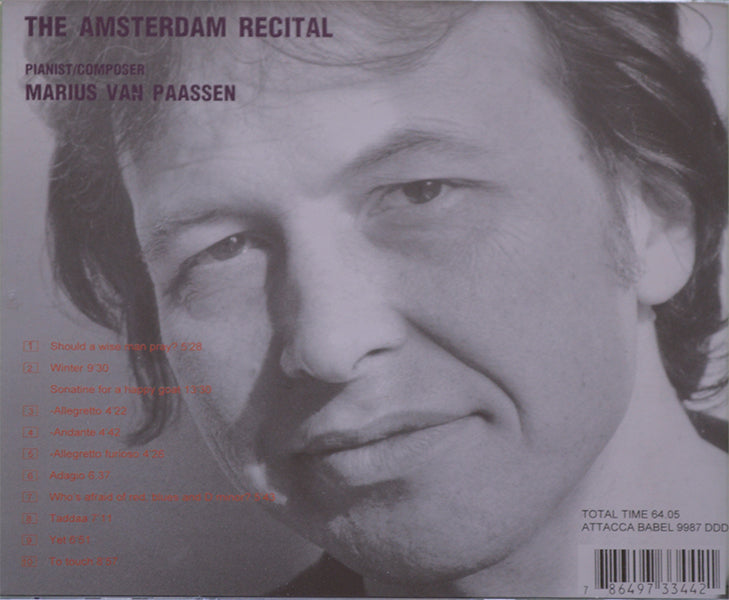 The Amsterdam Recital – Marius van Paassen – pianist/composer