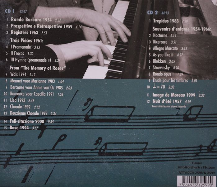 Louis Andriessen – Base, all piano works by Ralph van Raat