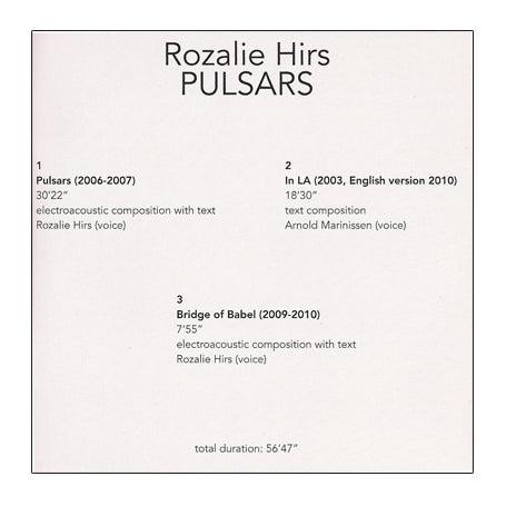 Rozalie Hirs – Pulsars