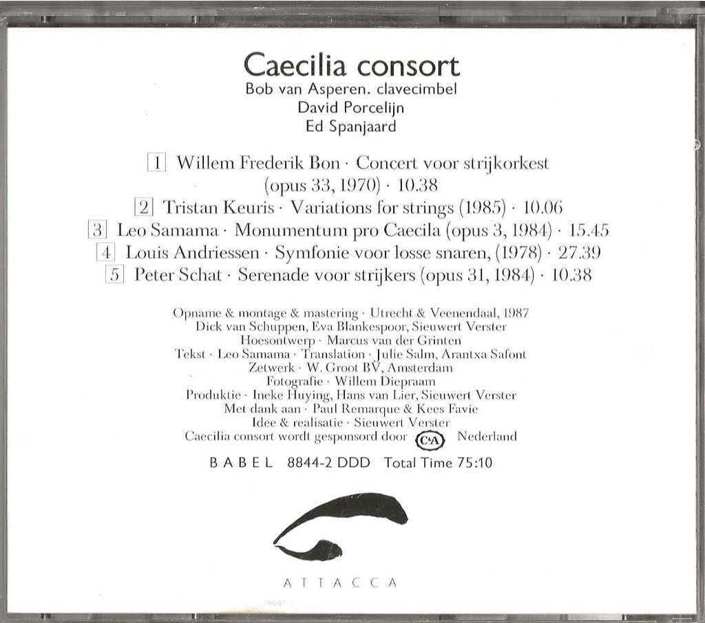 Bon, Keuris, Samama, Andriessen & Schat – Caecilia Consort