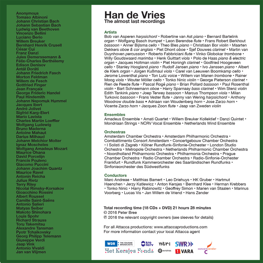 Han de Vries - The almost last recordings