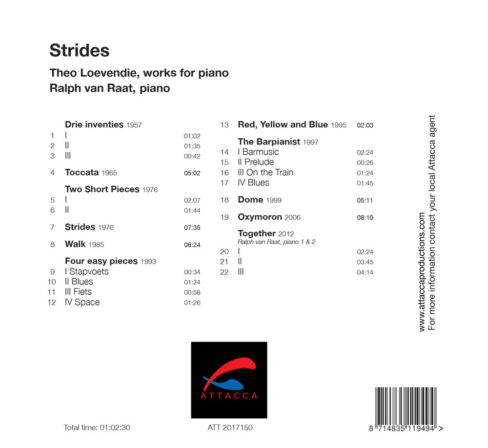 Ralph van Raat Strides - Works for piano - Theo Loevendie